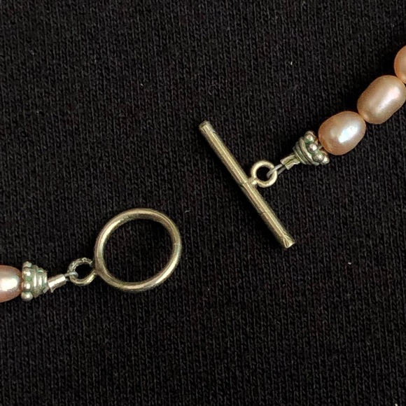 Genuine pink pearl necklace - Picture 4 of 6